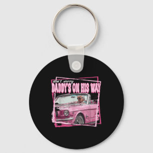 Funny Daddys Home Trump Pink 2024 Take America Keychain