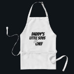 Funny Daddy's little sous chef adult gift Standard Apron<br><div class="desc">Funny Daddy's little sous chef adult gift</div>