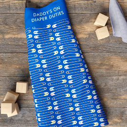 Funny Daddy's on Diaper Duties New Parent Apron