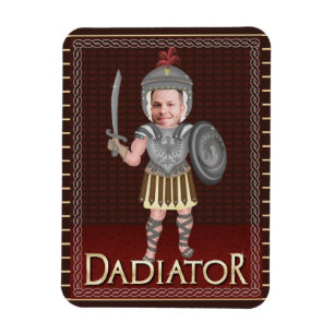 Funny Dadiator Father's Day   Custom Dad Photo Magnet