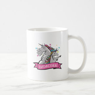 Funny Dadicorn Unicorn Dad and Kid Gift Graphics Coffee Mug