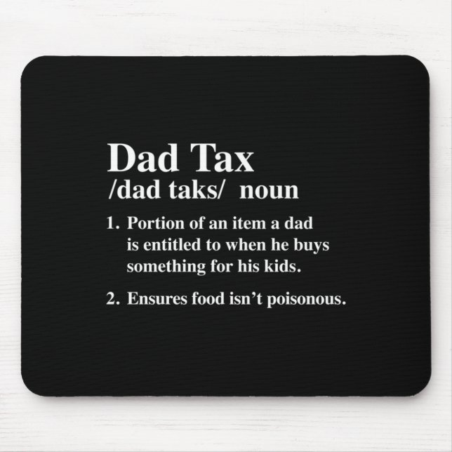 Funny Dad's Share Saying Puns Quote Phrase Mouse Pad (Front)