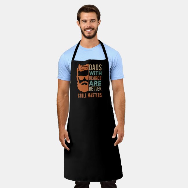 FUNNY DADS WITH BEARDS All-Over Print Apron (Worn)