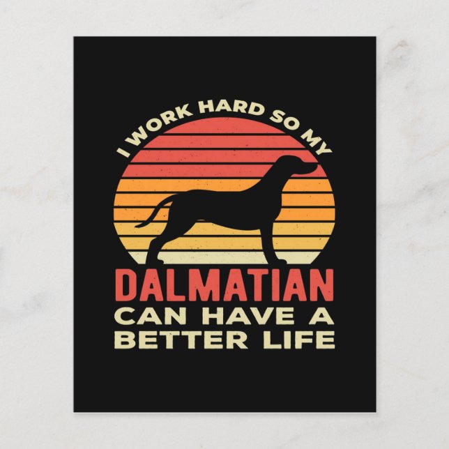 Funny Dalmatian|Dalmatian Dog Hair|DALMATIAN CANVA Flyer (Front)