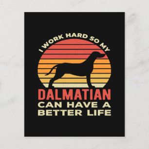 Funny Dalmatian Dalmatian Dog Hair DALMATIAN CANVA Flyer