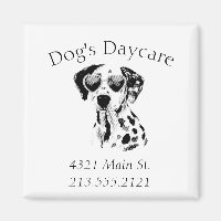 Funny Dalmatian Dog Business