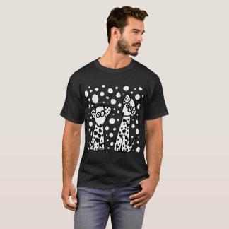 Funny Dalmatian Dogs and Spots Abstract T-Shirt