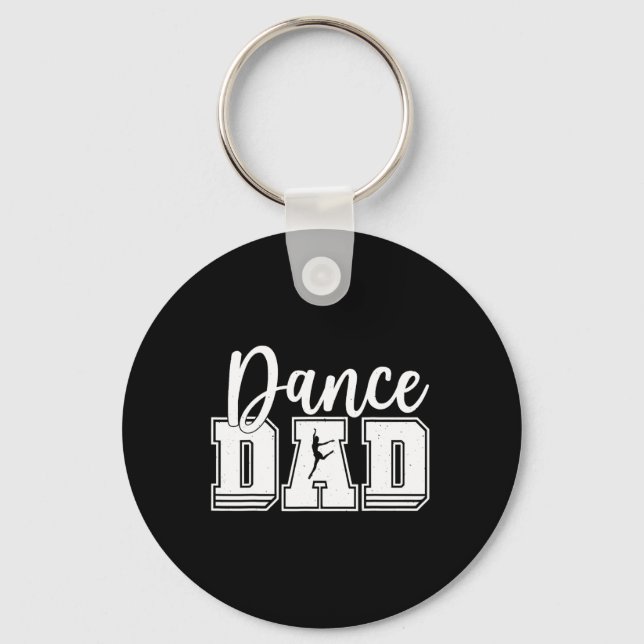 Funny Dance Dad Proud Dancer Dancing Fathers Day M Keychain (Front)