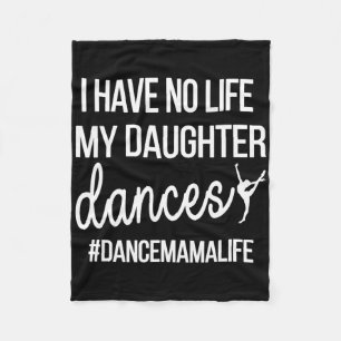 Funny Dance Mama Dance Mom Of A Dancer Mom Fleece Blanket