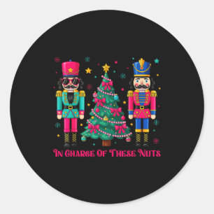 Funny Dance Teacher In Charge Of These Nuts Nutcra Classic Round Sticker