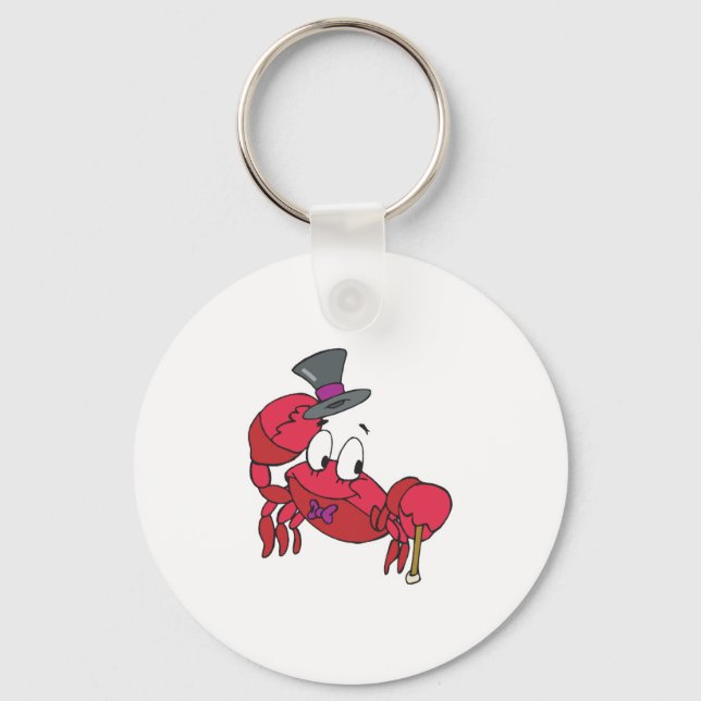 funny dancing crab keychain (Front)