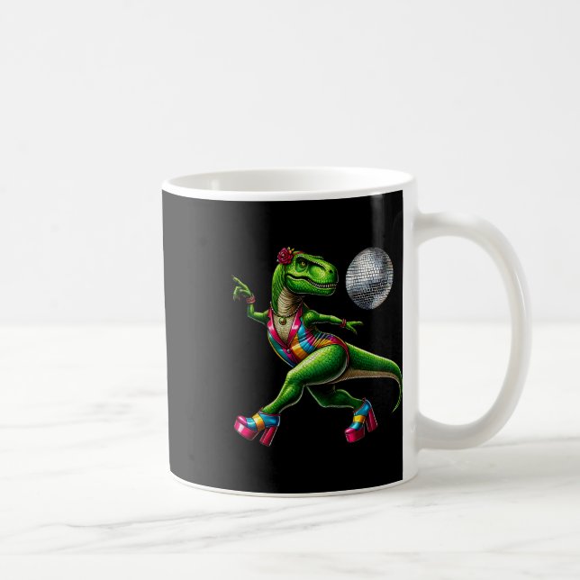 Funny Dancing Dinosaur1  Coffee Mug (Right)