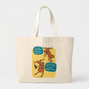 Funny Dancing Moose Tote Bag