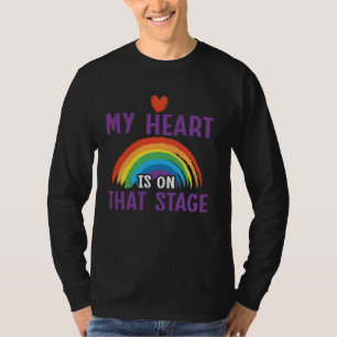 Funny Dancing My Heart Is On That Stage Dancer T-Shirt