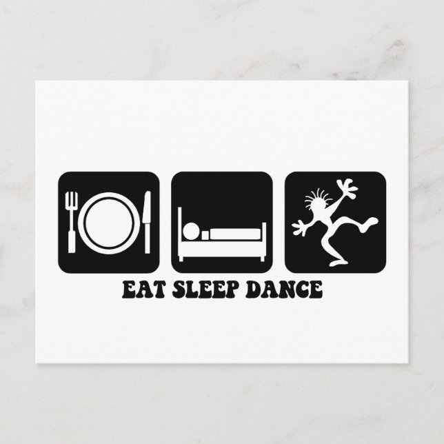 Funny dancing postcard (Front)