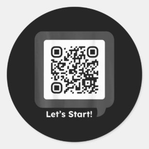Funny Dancing Qr President Byck Side  Classic Round Sticker