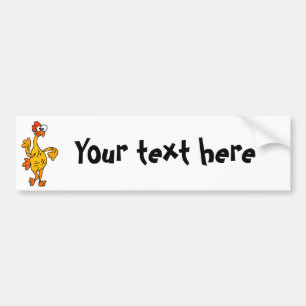 Funny Dancing Rubber Chicken Bumper Sticker