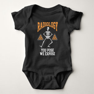 Funny Dancing Skeleton Xray Radiology Humour Baby Bodysuit