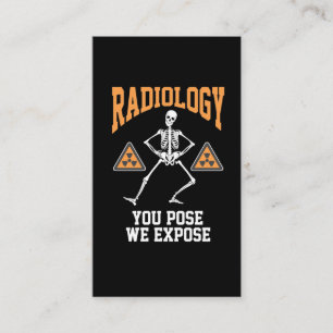 Funny Dancing Skeleton Xray Radiology Humour Business Card