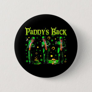Funny Dancing Trump St Patricks Day Paddys Back 2 Inch Round Button
