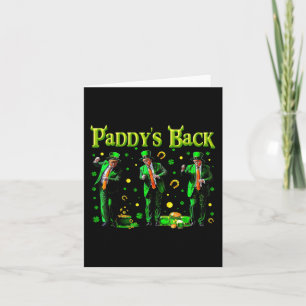 Funny Dancing Trump St Patricks Day Paddys Back  Card