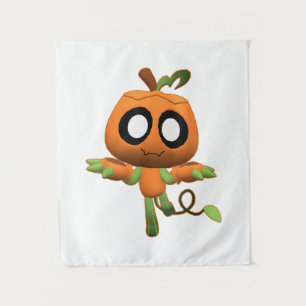 Funny Dandy's Halloween Gamer World Spooky Gourdy  Tapestry