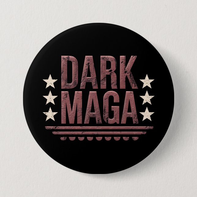 Funny DARK MAGA 2024 3 Inch Round Button (Front)