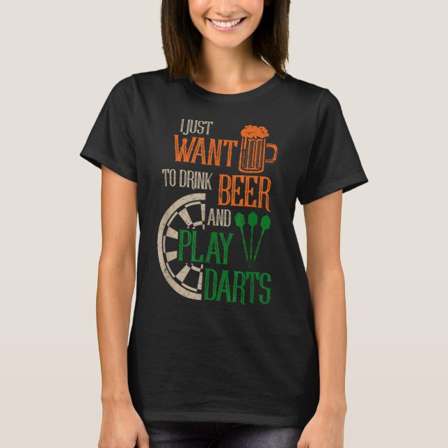 Funny Dart Apparel Men Women Dart T-Shirt (Front)