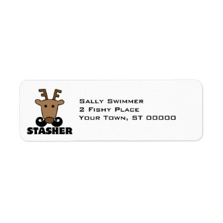 funny dasher stasher moustache reindeer