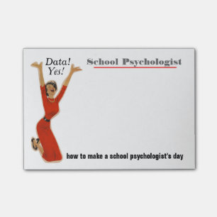 Funny Data Driven School Psychologist Sticky Notes