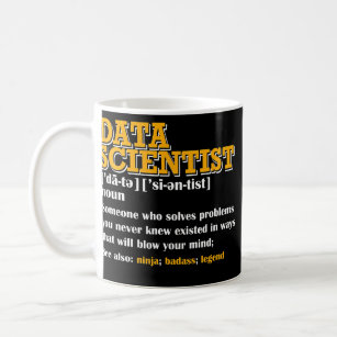 Funny DATA Scientist Definition Data engineer Coffee Mug