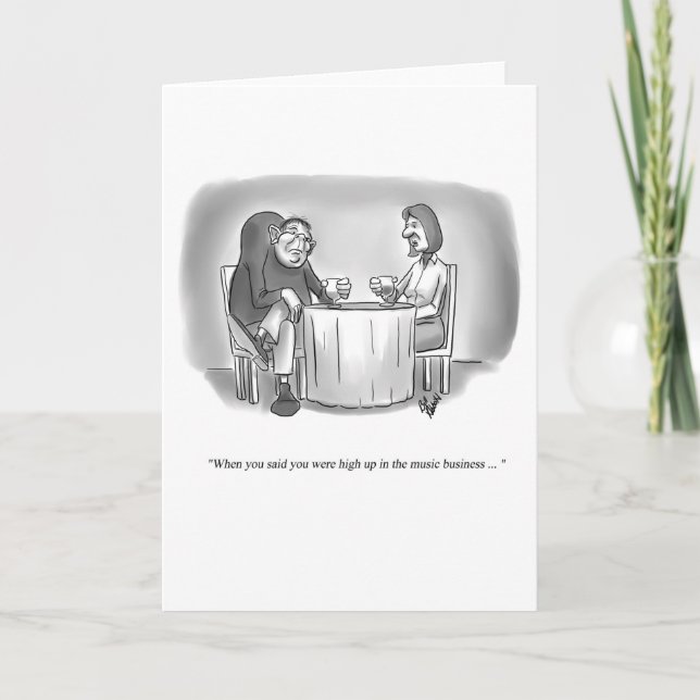 Funny Dating Humour Blank Greeting Card (Front)