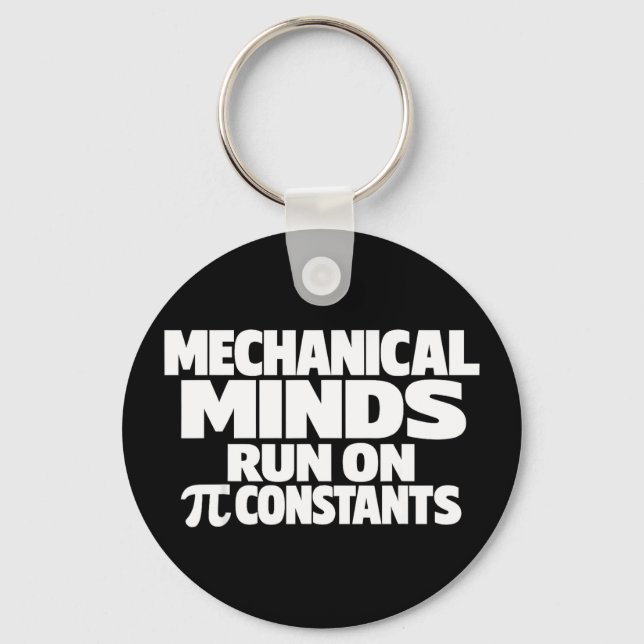 Funny day mechanical engineer march 14 humour Funn Keychain (Front)