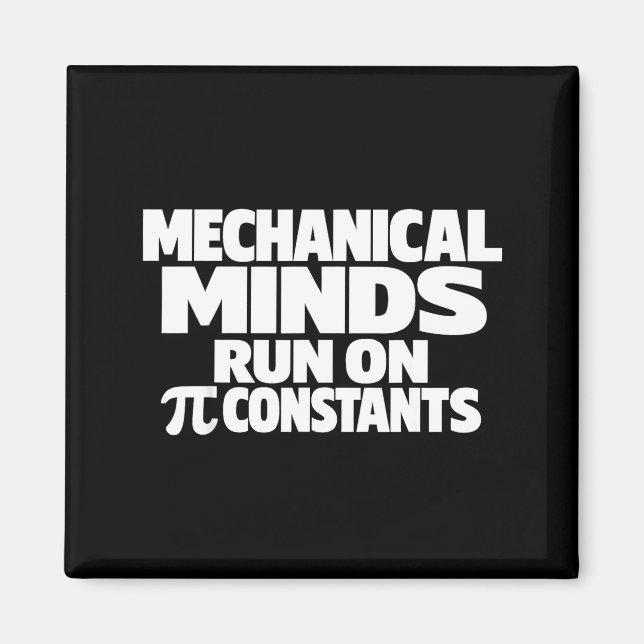 Funny day mechanical engineer march 14 humour Funn Magnet (Front)