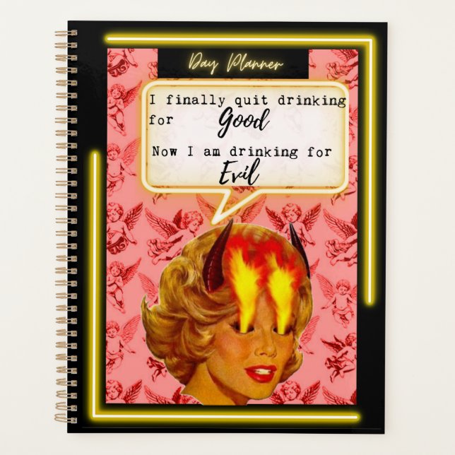 Funny Day Planner/Journal For Women Sassy-Evil (Devant)