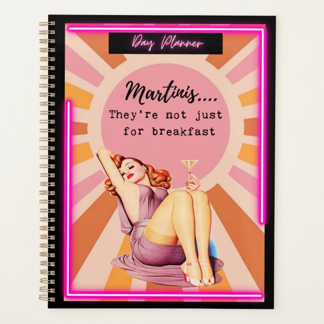 Funny Day Planner/Journal For Women Sassy-Martinis (Devant)