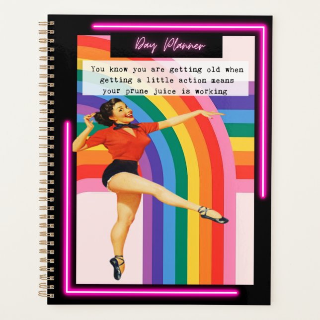 Funny Day Planner/Journal For Women Sassy-Prune Planner (Front)