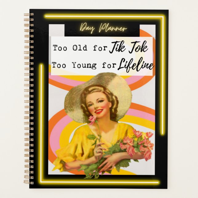 Funny Day Planner/Journal For Women Sassy-TikTok Planner (Front)
