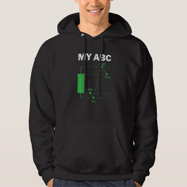 Funny Day Trading Quote My ABC Stockbroker Market  Hoodie (Front)
