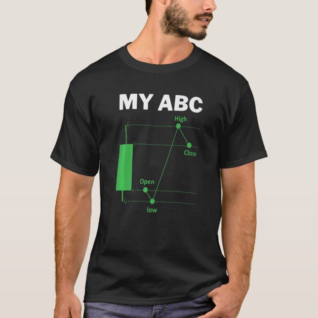 Funny Day Trading Quote My ABC Stockbroker Market  T-Shirt (Front)