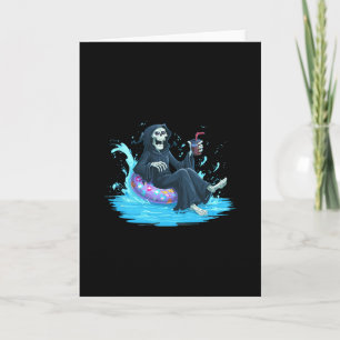 Funny Deadly Holiday Costume For Pool Ring Lovers Card