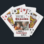 Funny Dealing with the Best Grandpa One Photo Playing Cards<br><div class="desc">Funny "Dealing with the Best Grandpa Ever" playing card deck. All text is adjustable. Great for family game night or anytime you want your opponent to keep to their own! One Photo Option</div>
