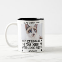 funny Dear cat , Personalized cat's photo and name