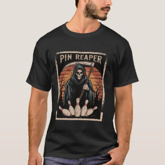 Funny Death Bowling Grim Reaper Bowler Gifts Men O T-Shirt
