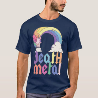 Funny Death Metal Unicorn Cute Rock Music Band Lov T-Shirt
