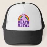 Funny death metal unicorn trucker hat<br><div class="desc">Funny death metal unicorn</div>