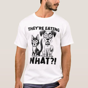 Funny Debate 2024 Pets Dog Cat They're Eating What T-Shirt