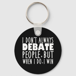 Funny Debate Team Champion Keychain