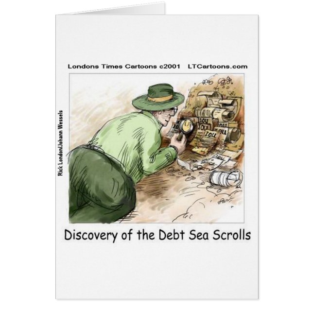 Funny Debt Sea Scrolls (Front)