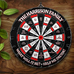 Funny Decision Maker Personalized Dartboard<br><div class="desc">Why waste precious time thinking through your decisions? NOW YOU DON'T HAVE TO! That's right, with the personalized Random Decision Maker Dartboard, simply toss a dart and plan all life's most important decisions according to where it lands! Or, if you don't like the answer, toss another dart! It's entirely up...</div>